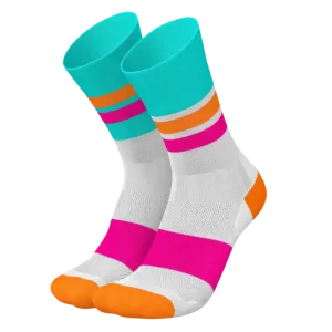 Incylence - Ultralight Tracks Long Sock - Cyan Pink