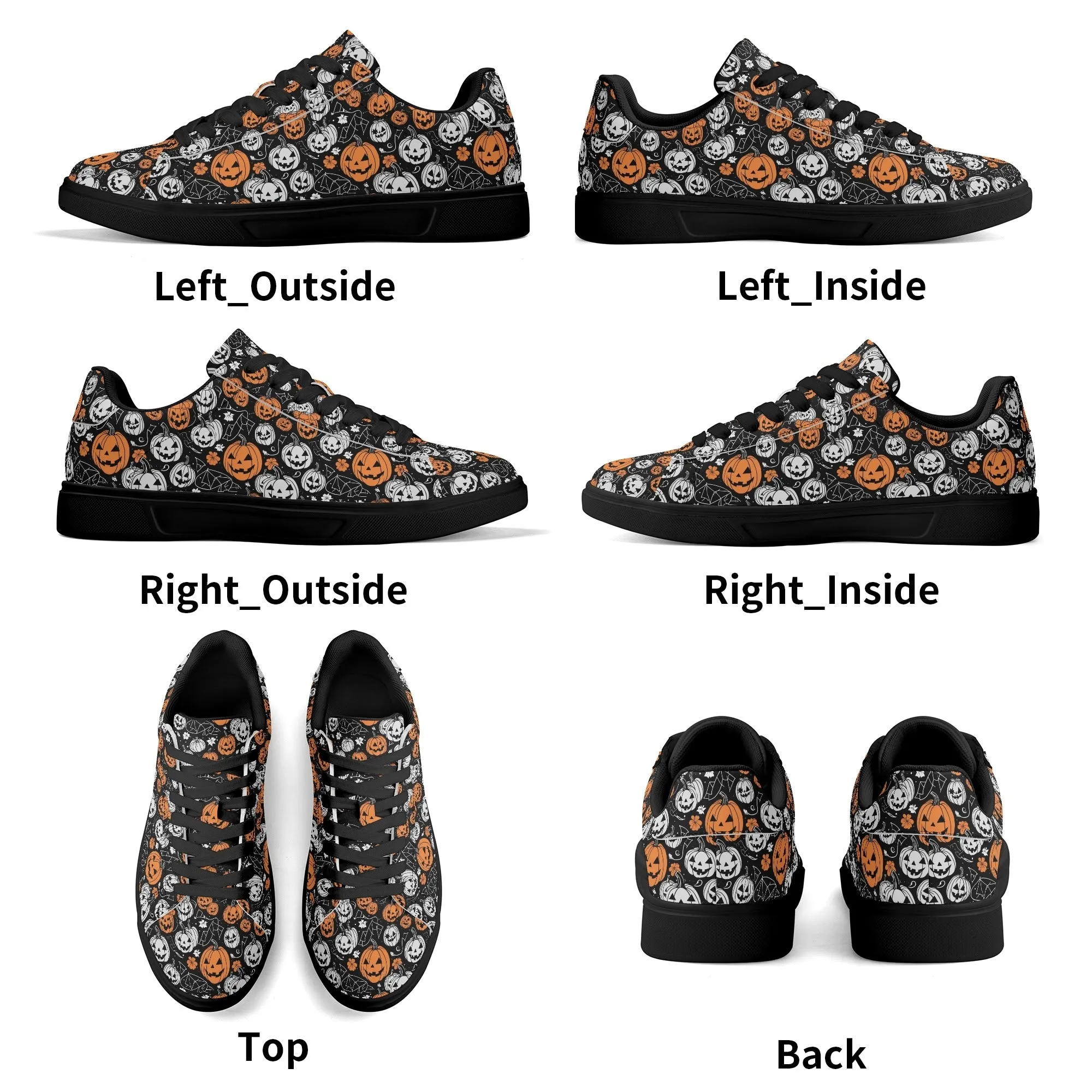 Jack-O-Lantern Adult Lightweight Brand Low Top Leather Shoes