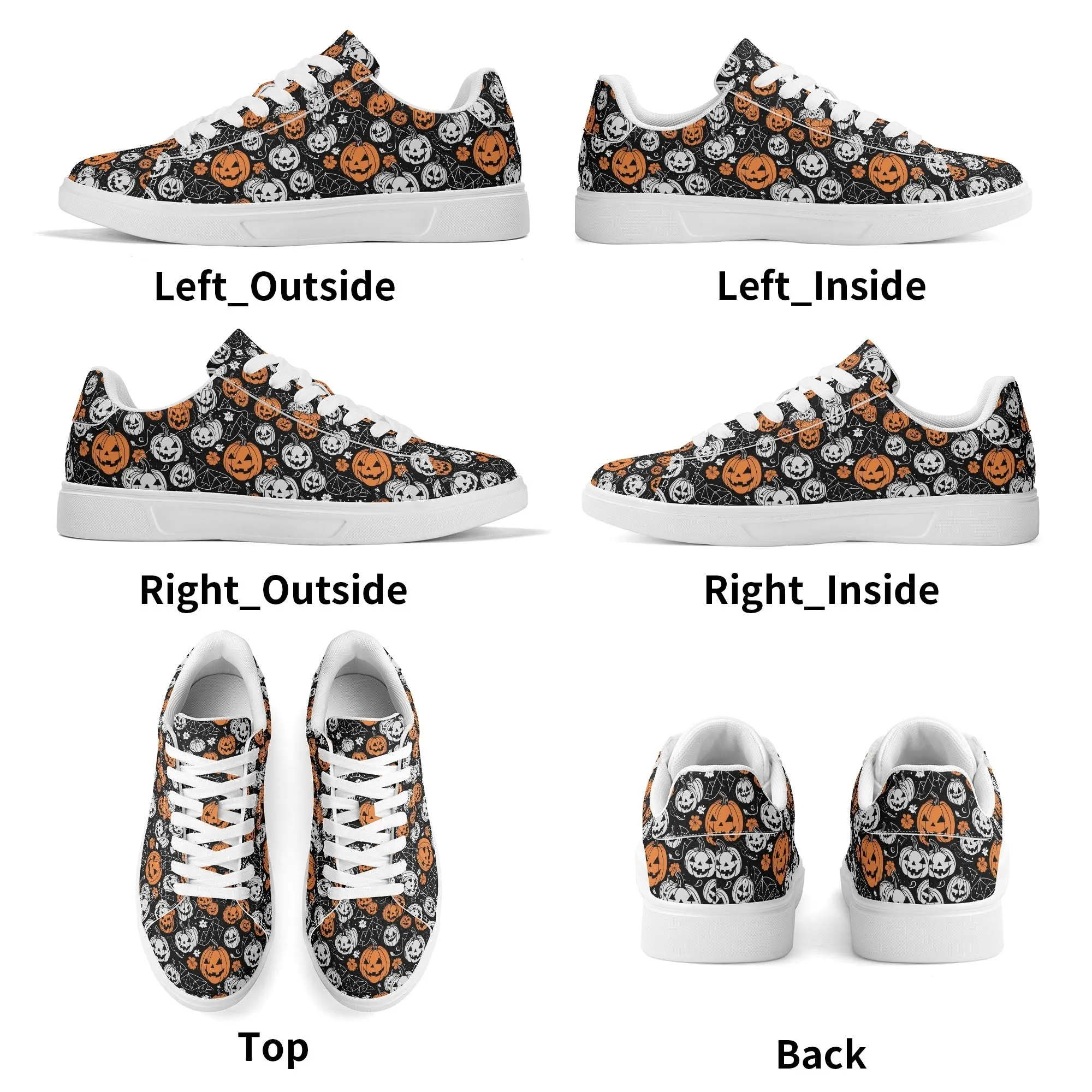 Jack-O-Lantern Adult Lightweight Brand Low Top Leather Shoes