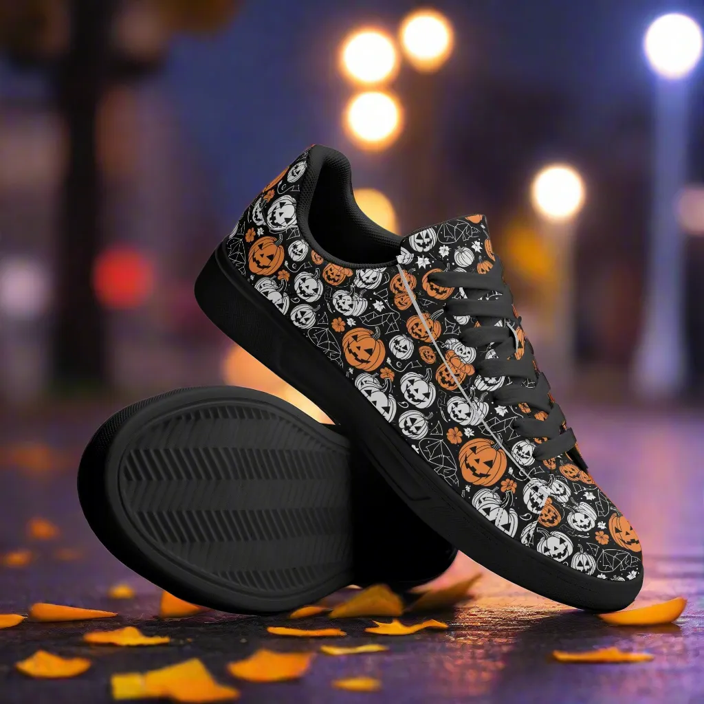Jack-O-Lantern Adult Lightweight Brand Low Top Leather Shoes