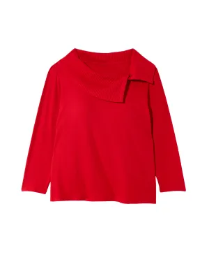 Kennedy Pearl Detail Sweater | Red
