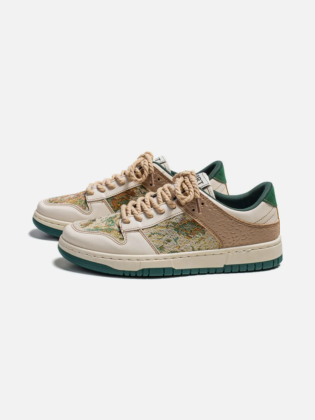 Kicksteria - Oil Painting Forest Print Skate Shoes
