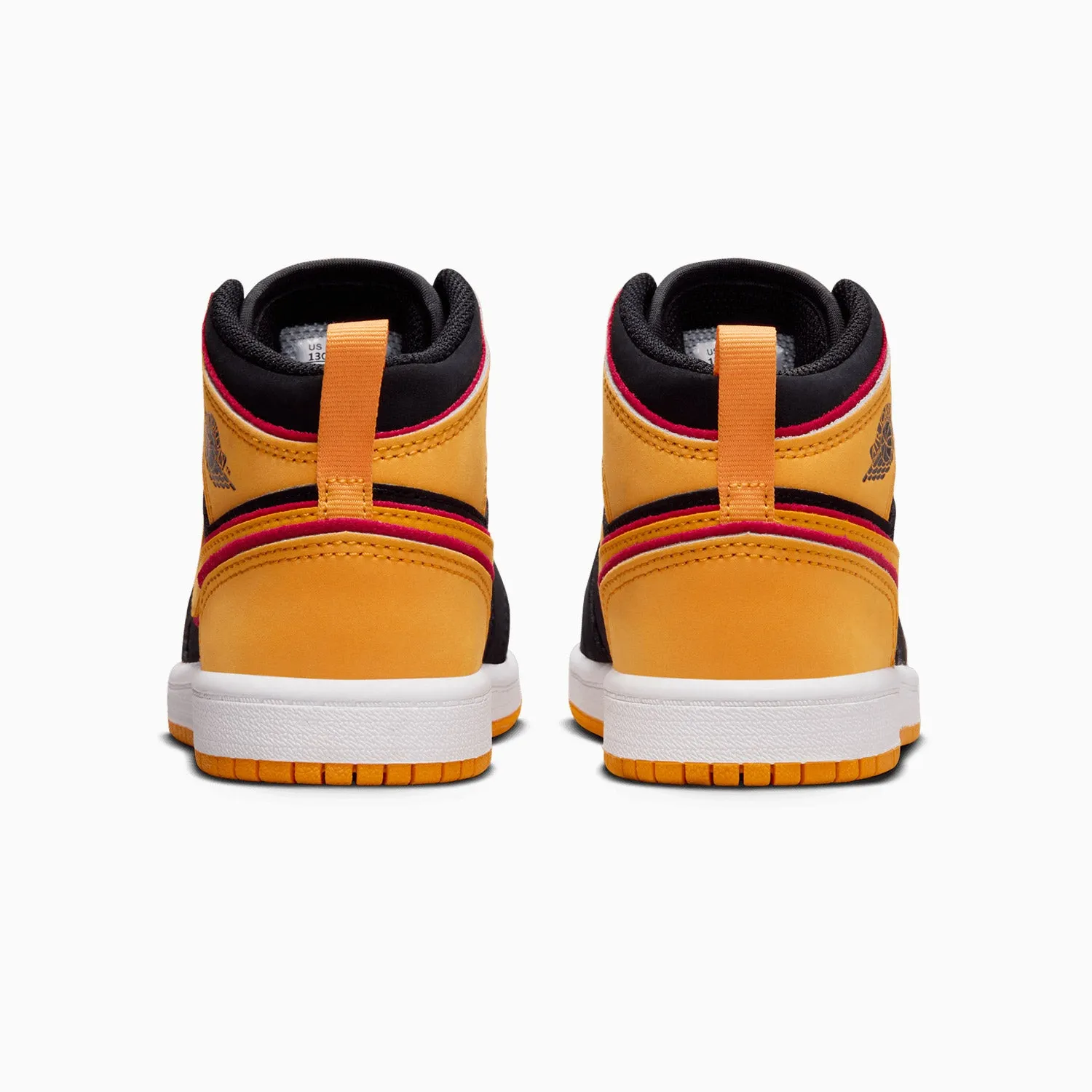 Kid's Air Jordan 1 Mid SE "Vivid Orange" Pre School