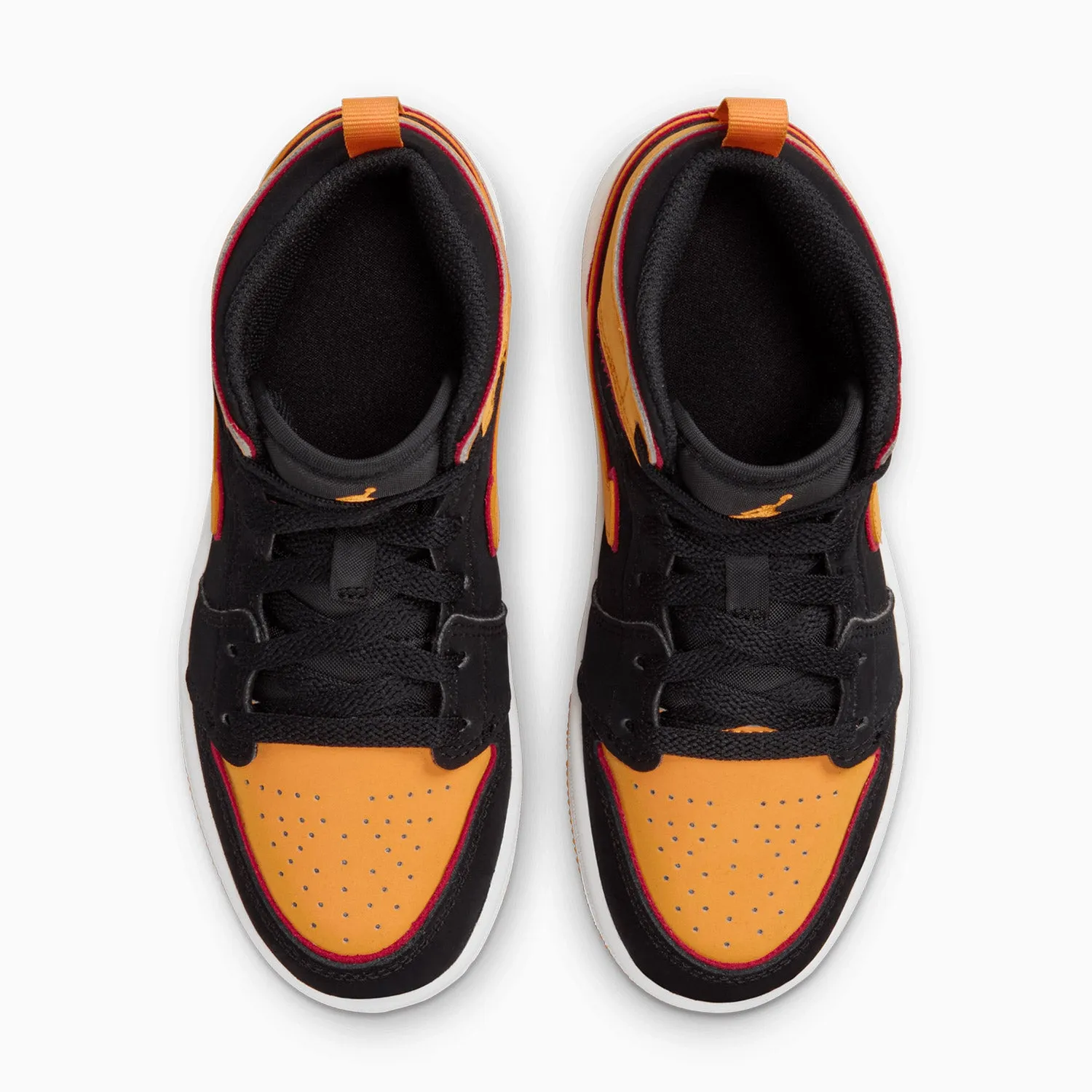 Kid's Air Jordan 1 Mid SE "Vivid Orange" Pre School