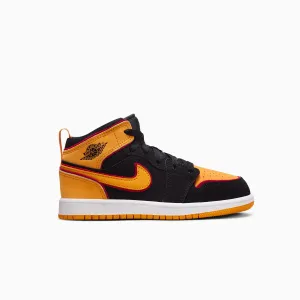 Kid's Air Jordan 1 Mid SE "Vivid Orange" Pre School