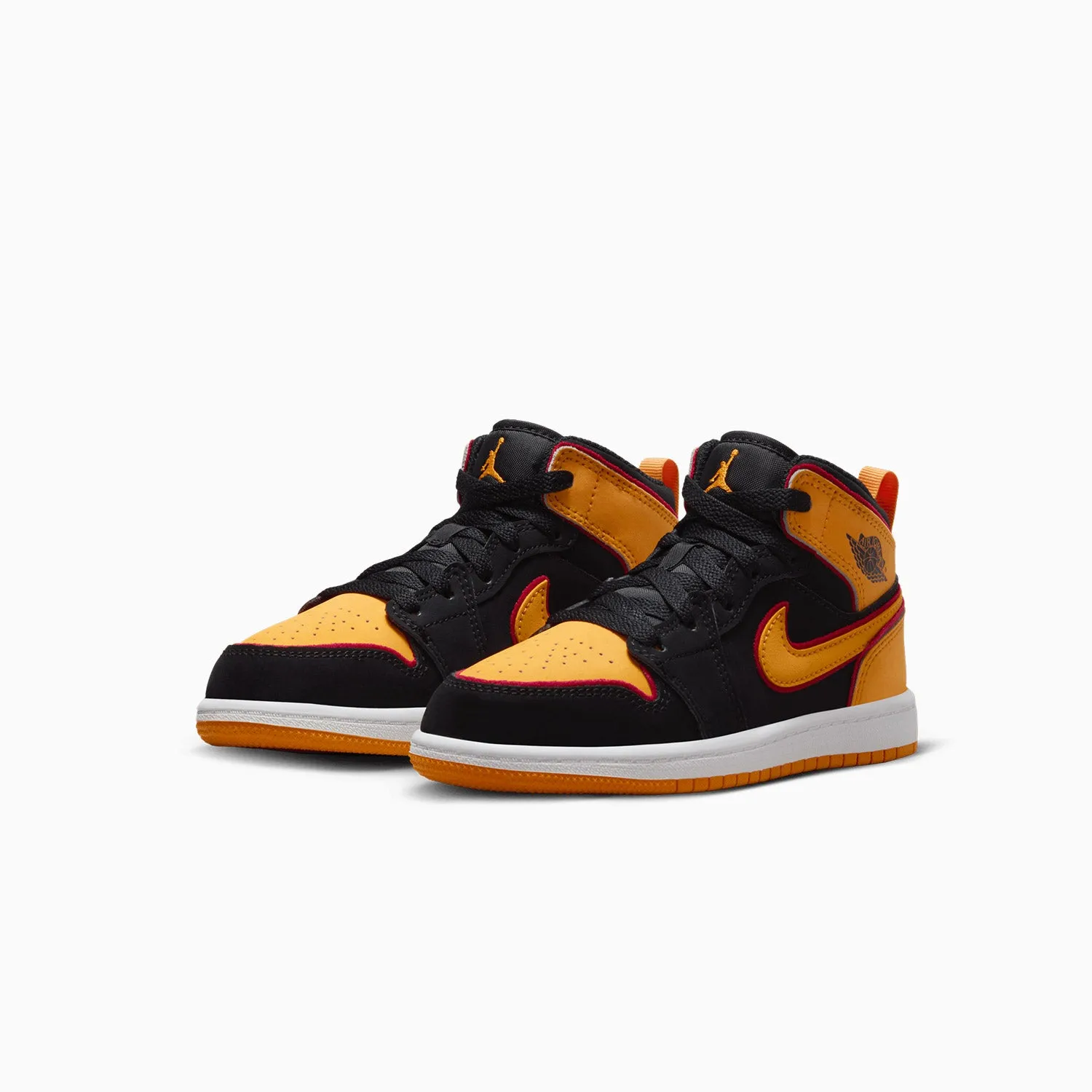 Kid's Air Jordan 1 Mid SE "Vivid Orange" Pre School