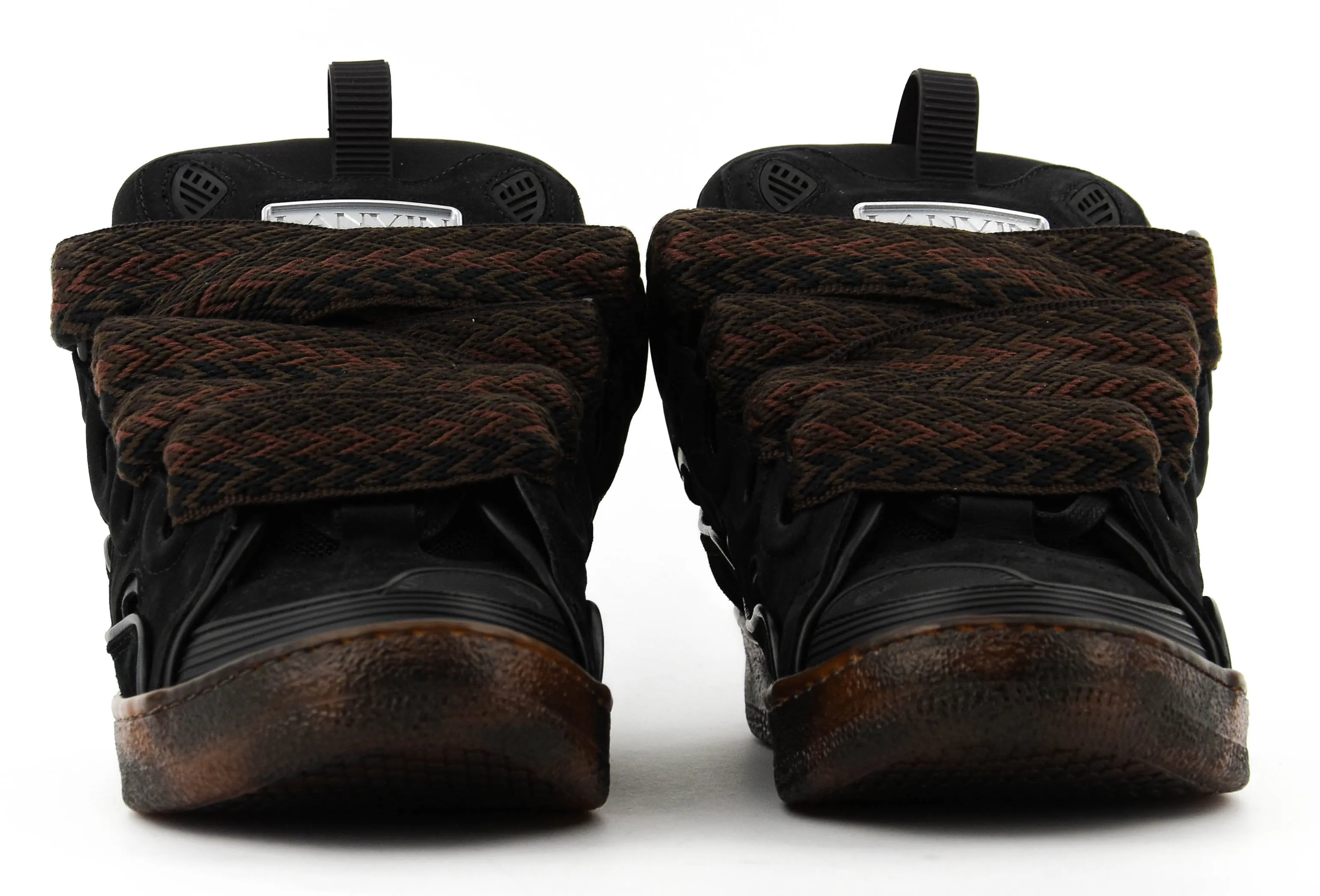 LANVIN CURB SNEAKER DARK BROWN