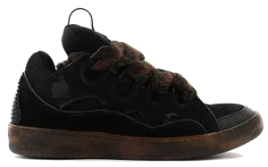 LANVIN CURB SNEAKER DARK BROWN