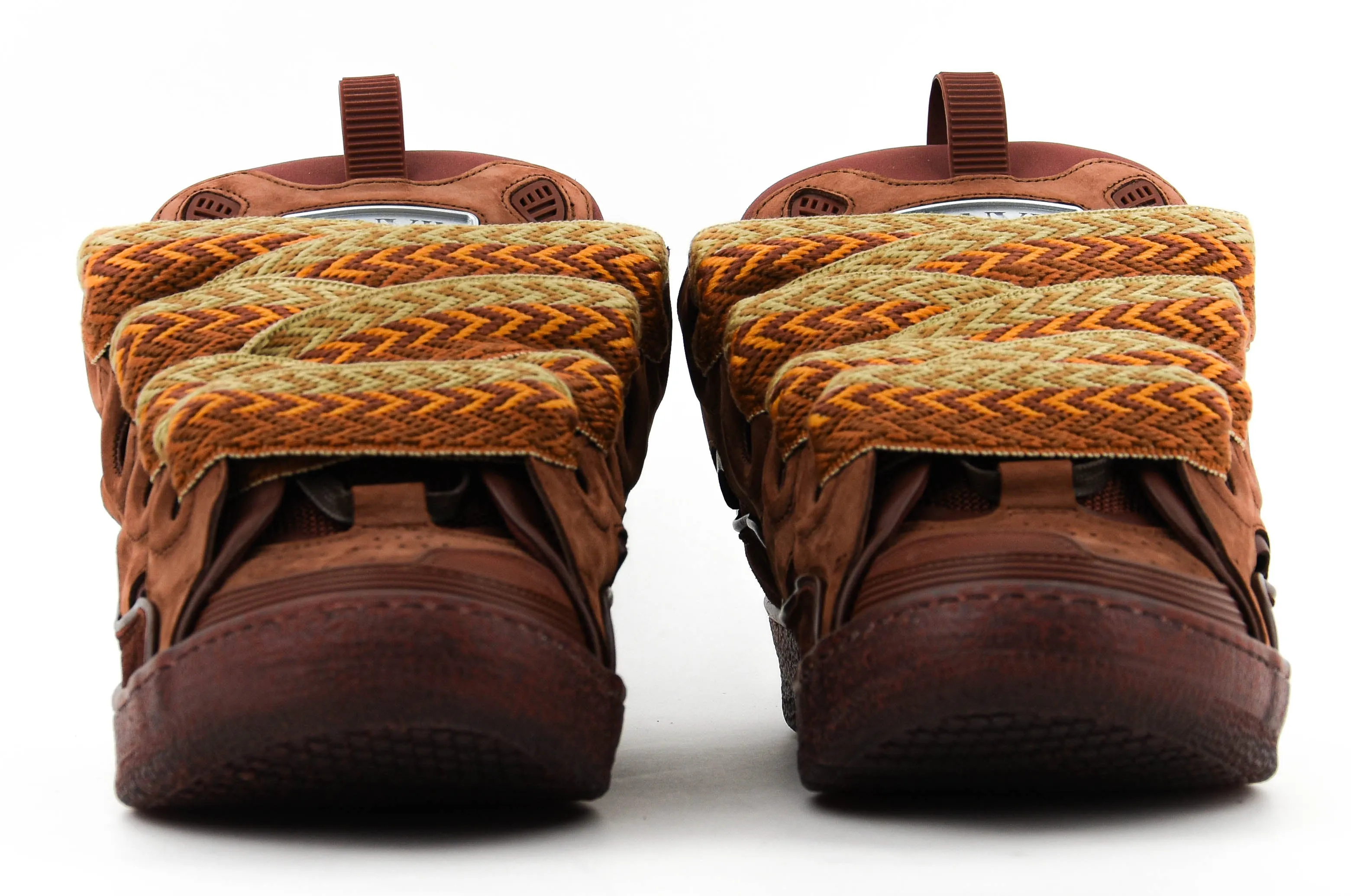LANVIN CURB SNEAKER MARRON DARK BROWN