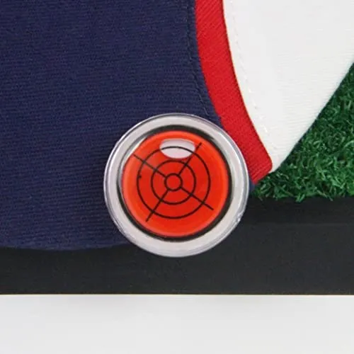 Loom Tree Golf Gradienter Putting Alignment Tool Magnetic Ball Marker Hat Clip Red