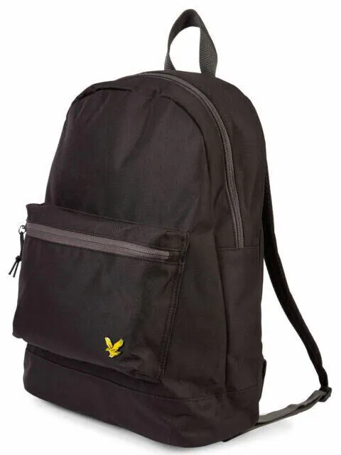 Lyle & Scott Backpack Rucksack Core School Backpacks Travel Gym Sports Bag Black