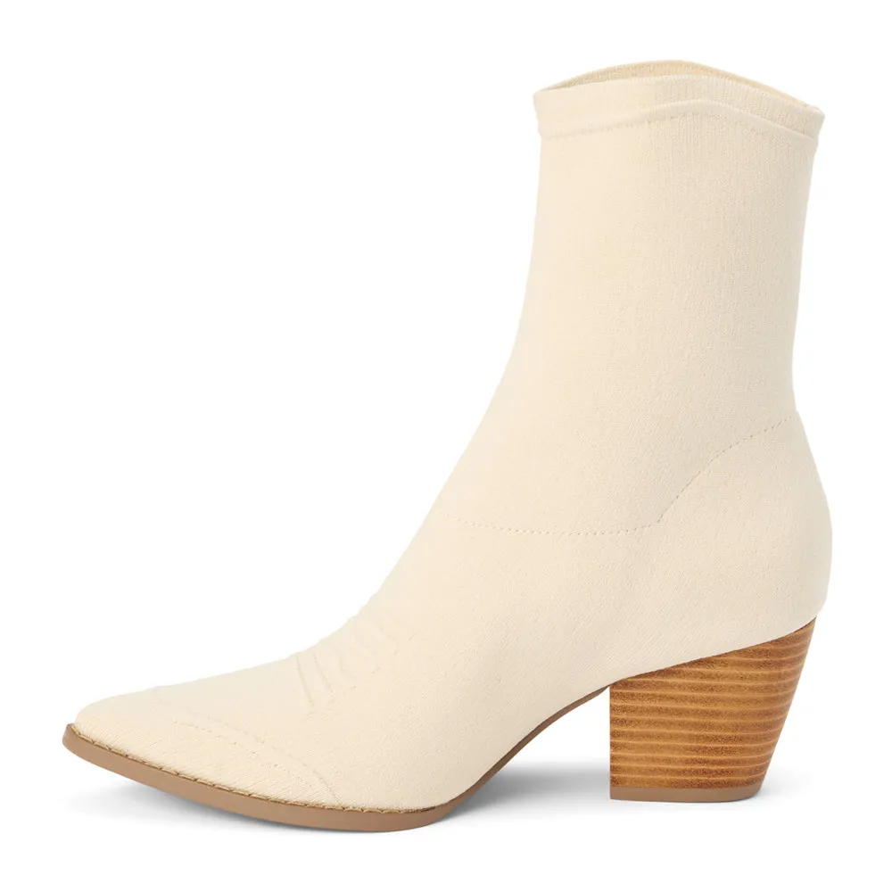 Lynne Pointed Toe Pull On Cowboy Booties
