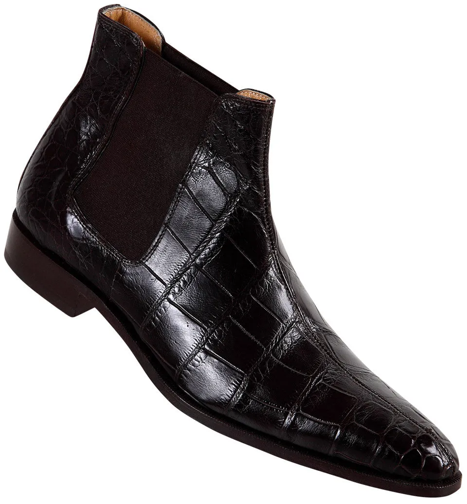 Mauri - "2198" Dark Brown Alligator Boots