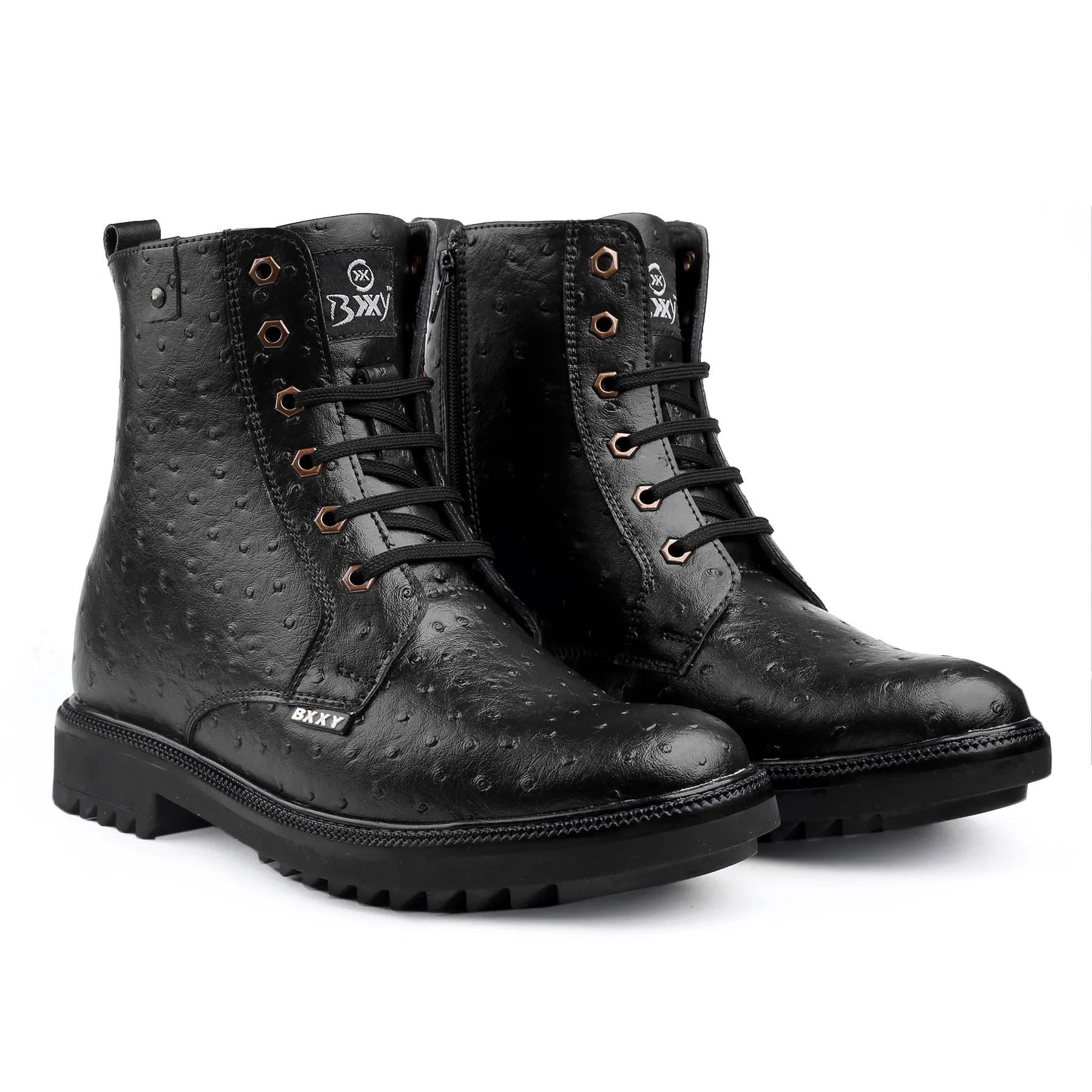 Men's 4 Inch Hidden Height Increasing Trendiest High Ankle Boots