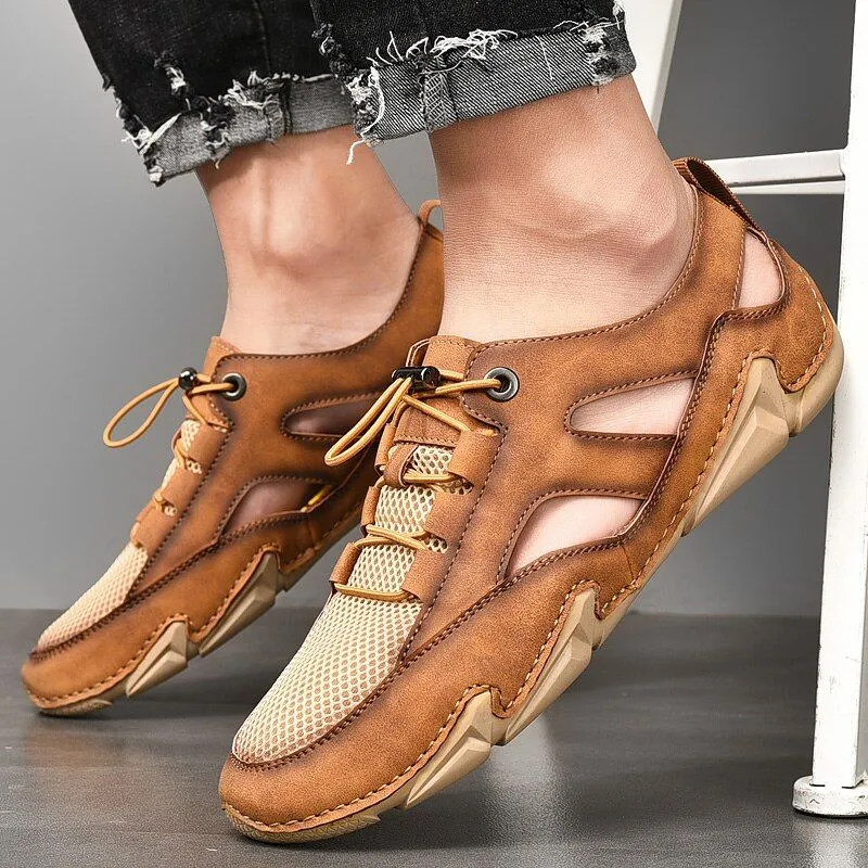 Men's Casual Shoes: Handmade Comfortable Outdoor Sandals ZOS41