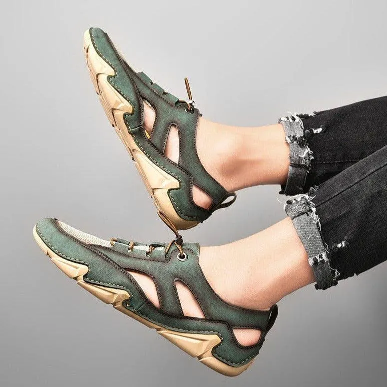 Men's Casual Shoes: Handmade Comfortable Outdoor Sandals ZOS41