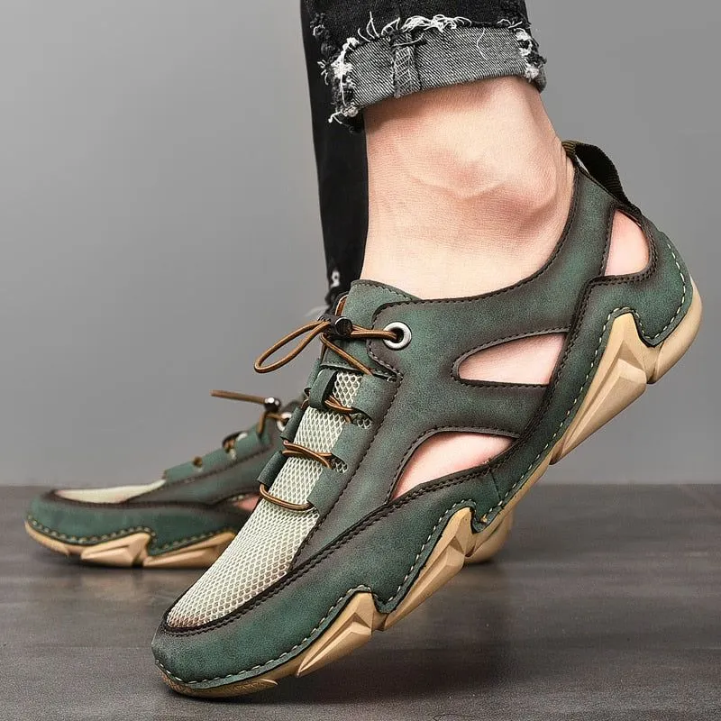 Men's Casual Shoes: Handmade Comfortable Outdoor Sandals ZOS41