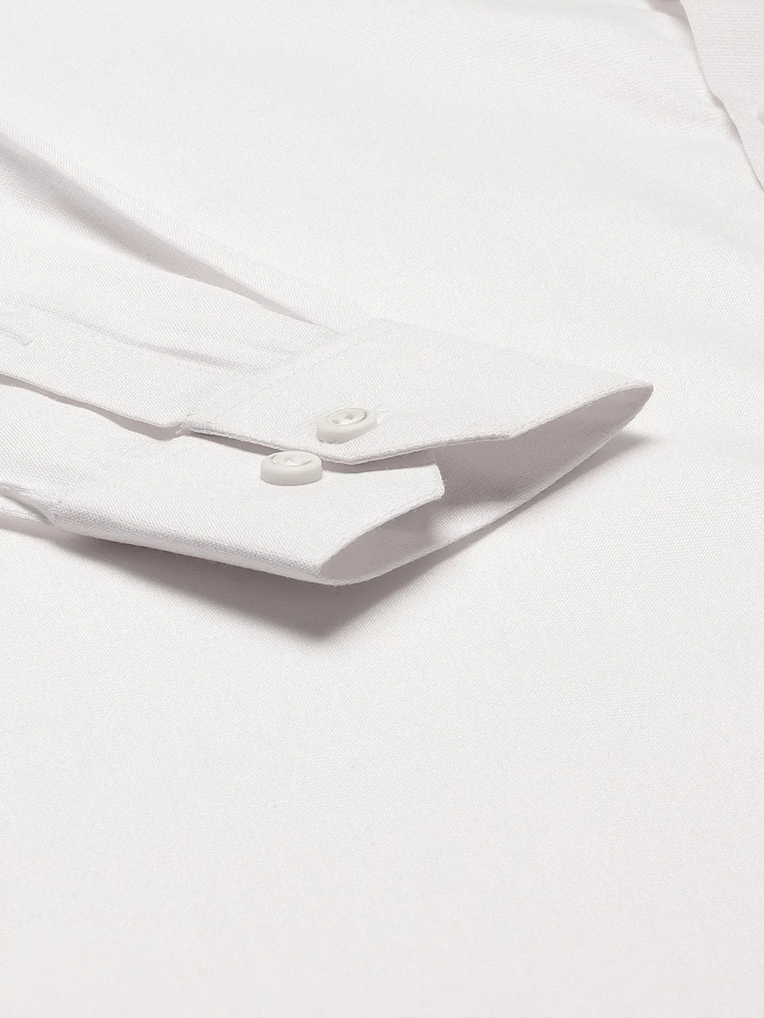 Mens Cotton Linen White Chinese Collar Shirt - Sojanya