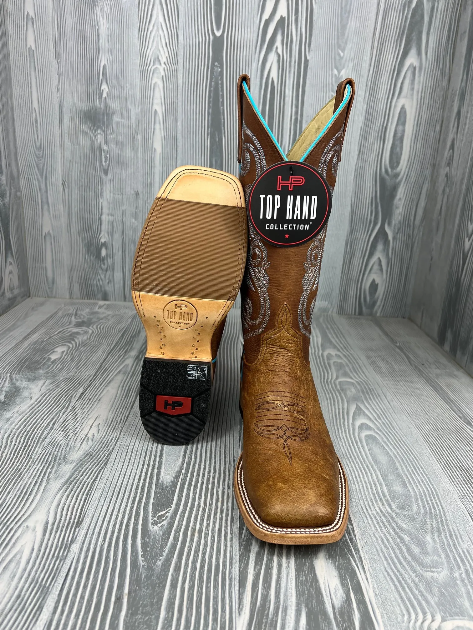 Men's Horse Power Oryx Soft OPU Smooth Ostrich with 13" Honey Crazy Horse Tops - HP-8067