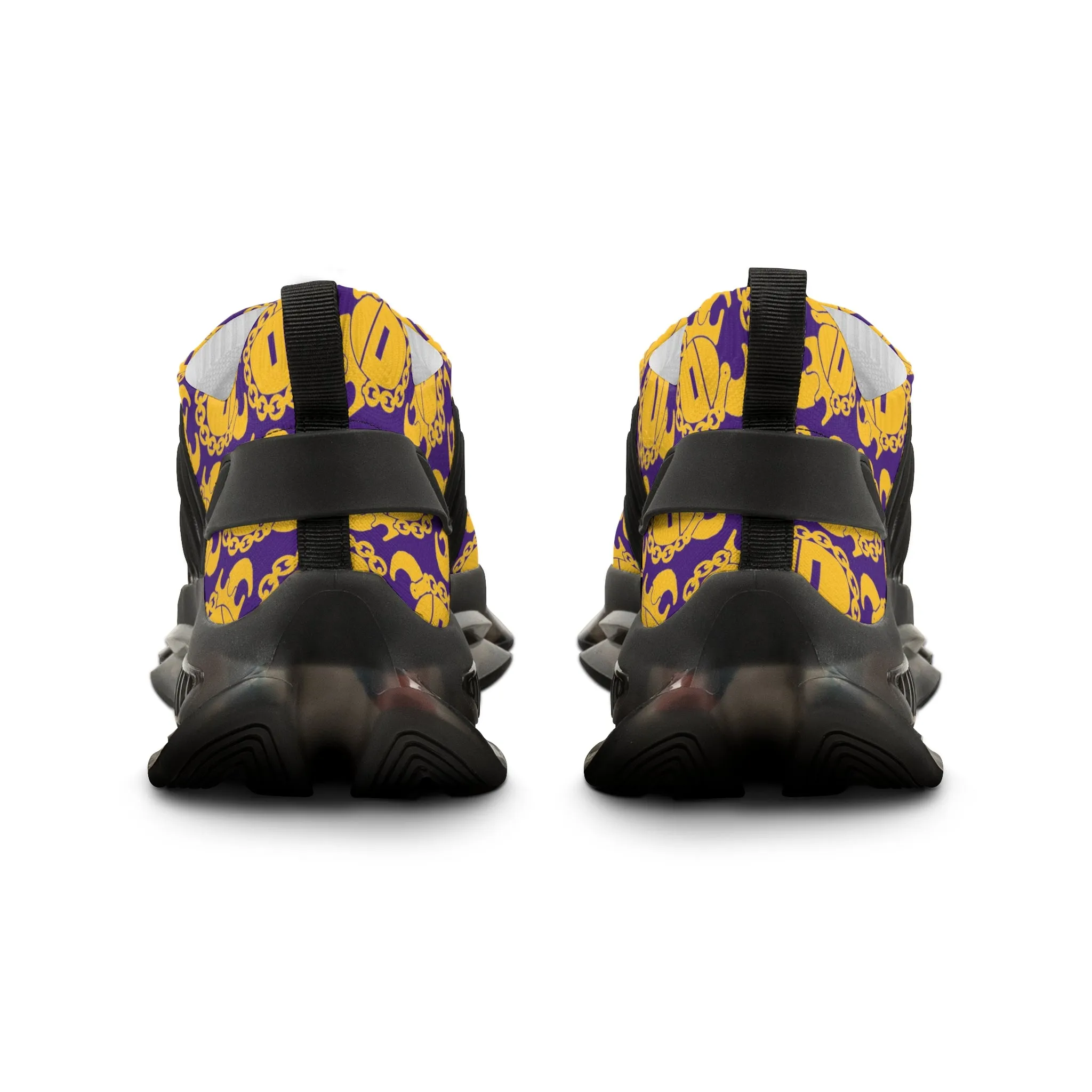 Men's Mesh Sneakers - Gold/Purple Helmets