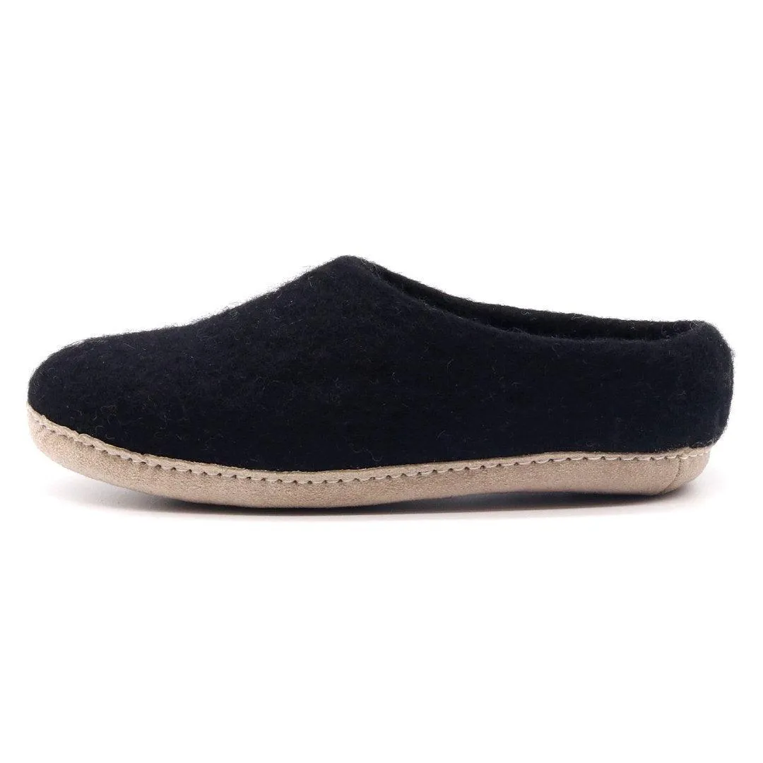 Men's 'Newport' Wool House Shoe - Carbon