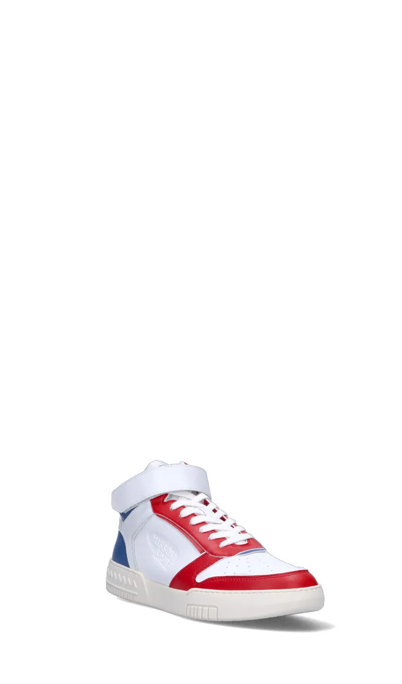 MISSONI Sneaker uomo bianca/blu/rossa