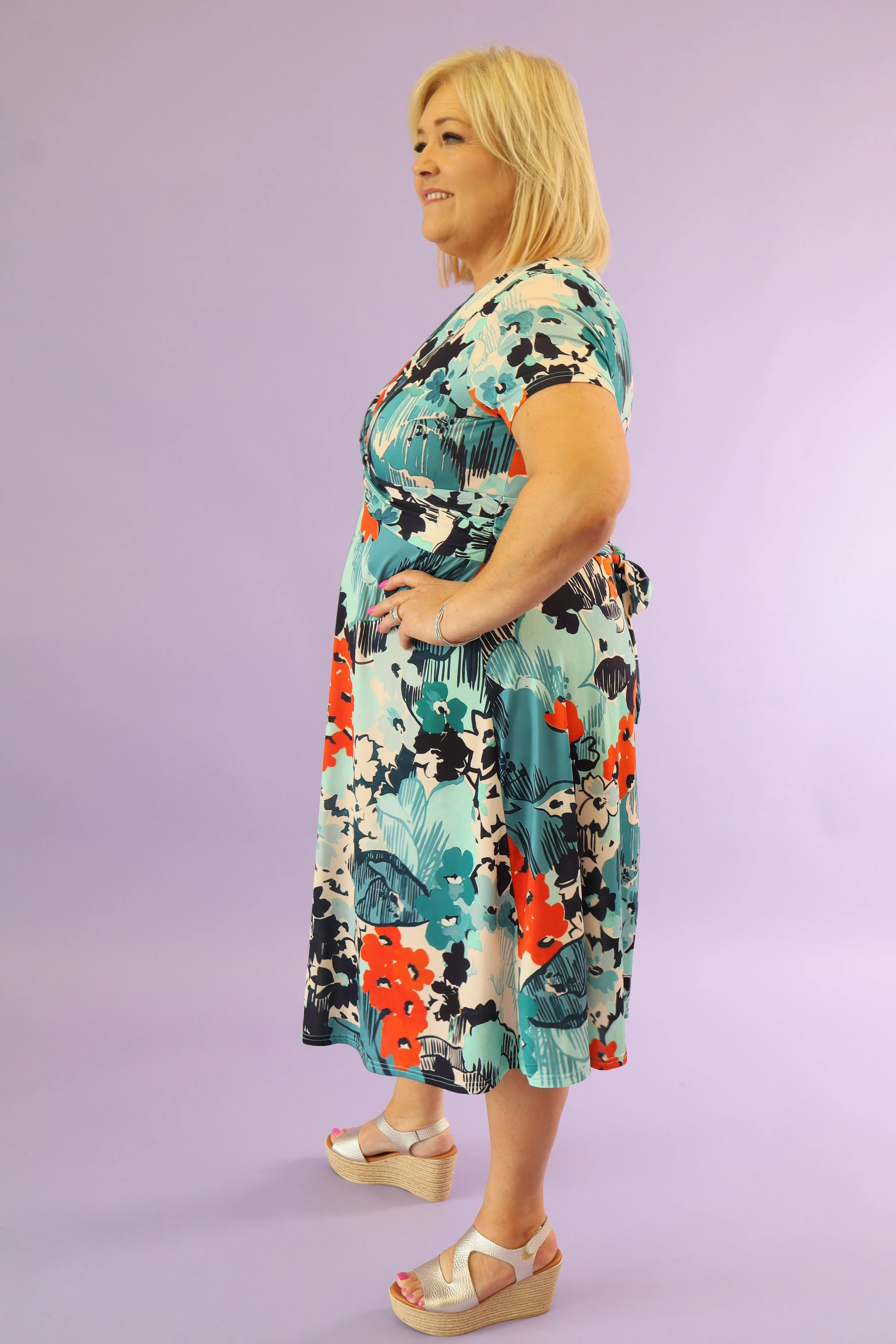 Monica Dress In Teal