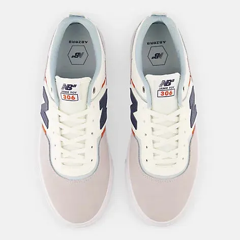 NEW BALANCE 306 WHITE WITH GREY 8