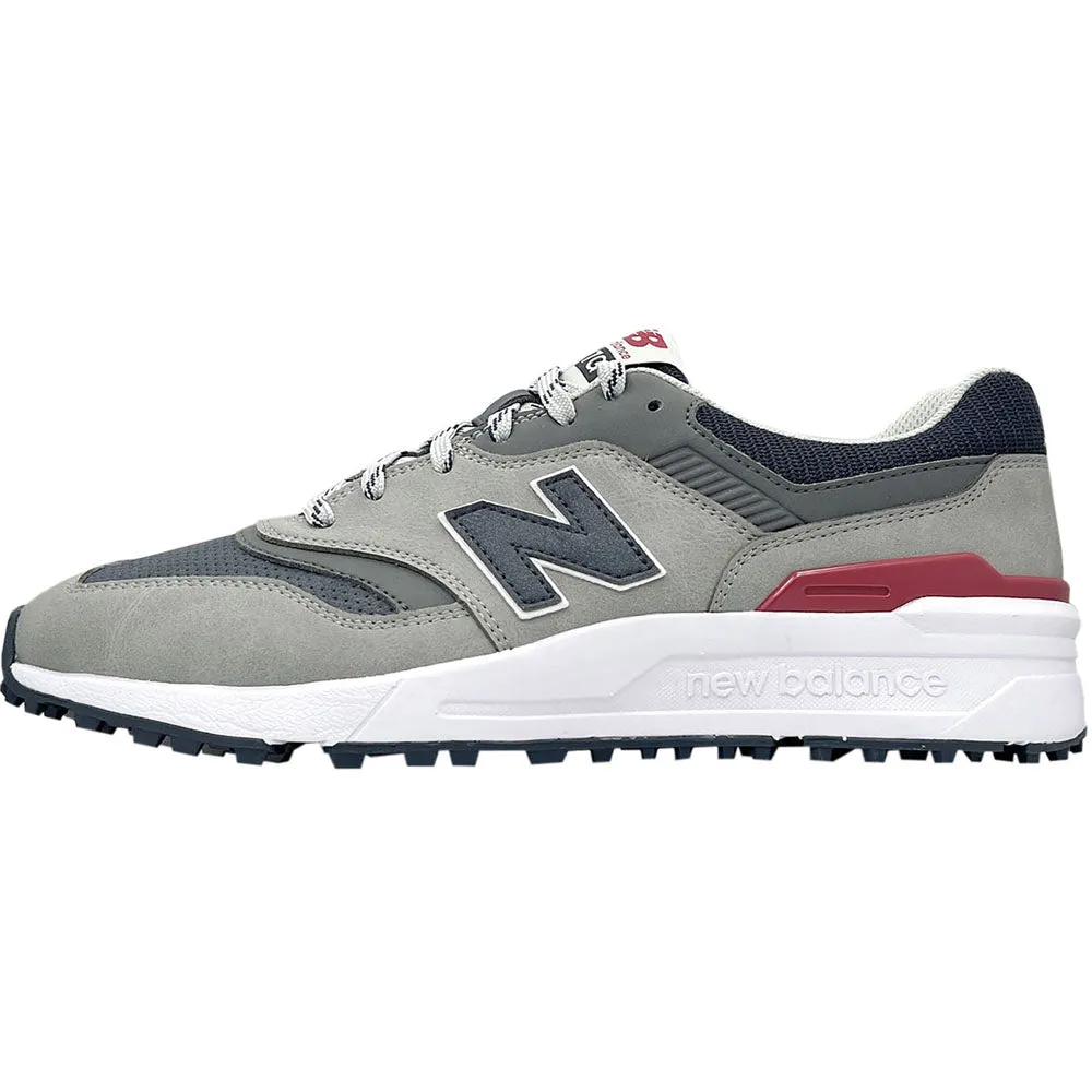 New Balance 997 Spikeless Waterproof Shoes - Navy/Grey/Red