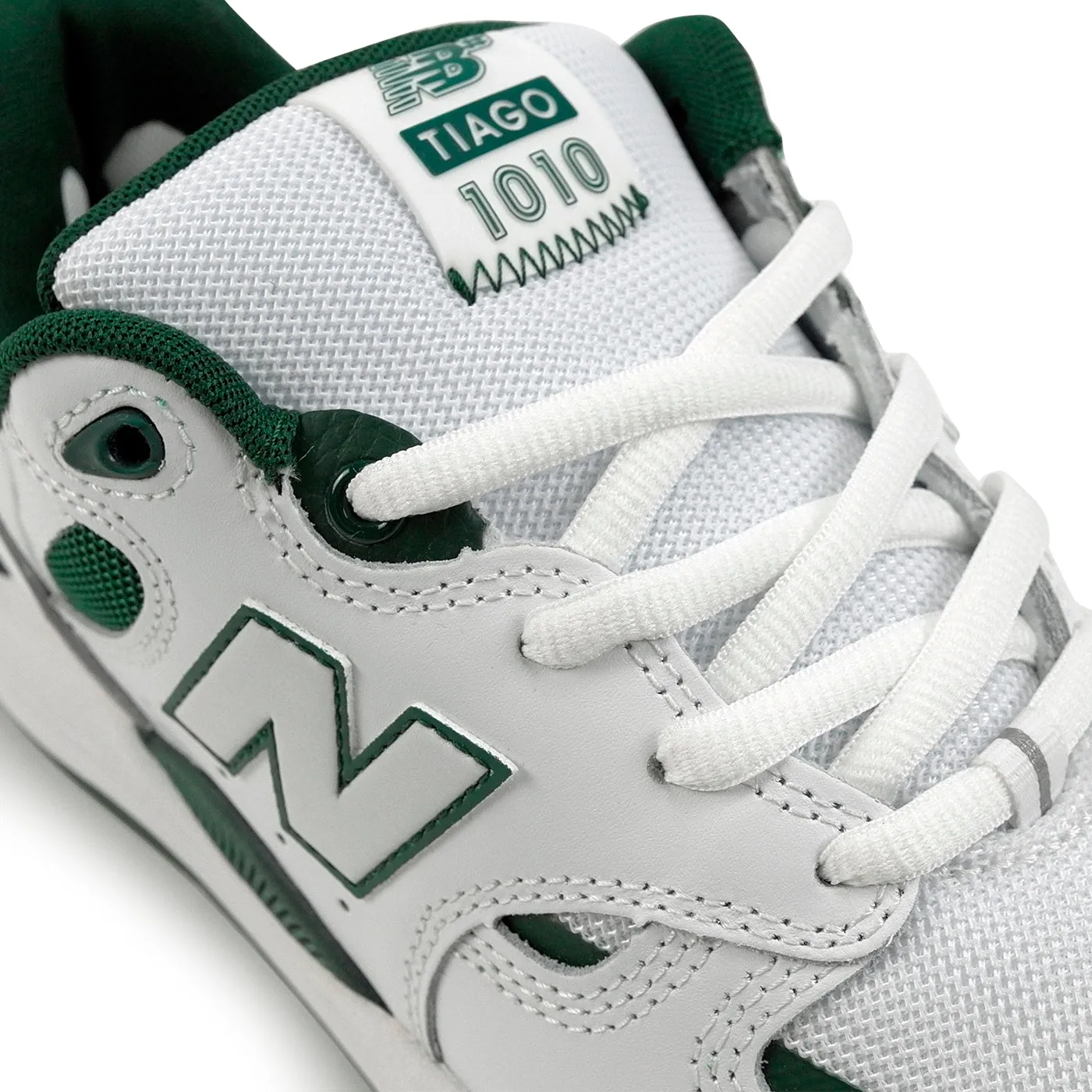 New Balance Numeric 1010 Tiago Shoes - White / Forest Green