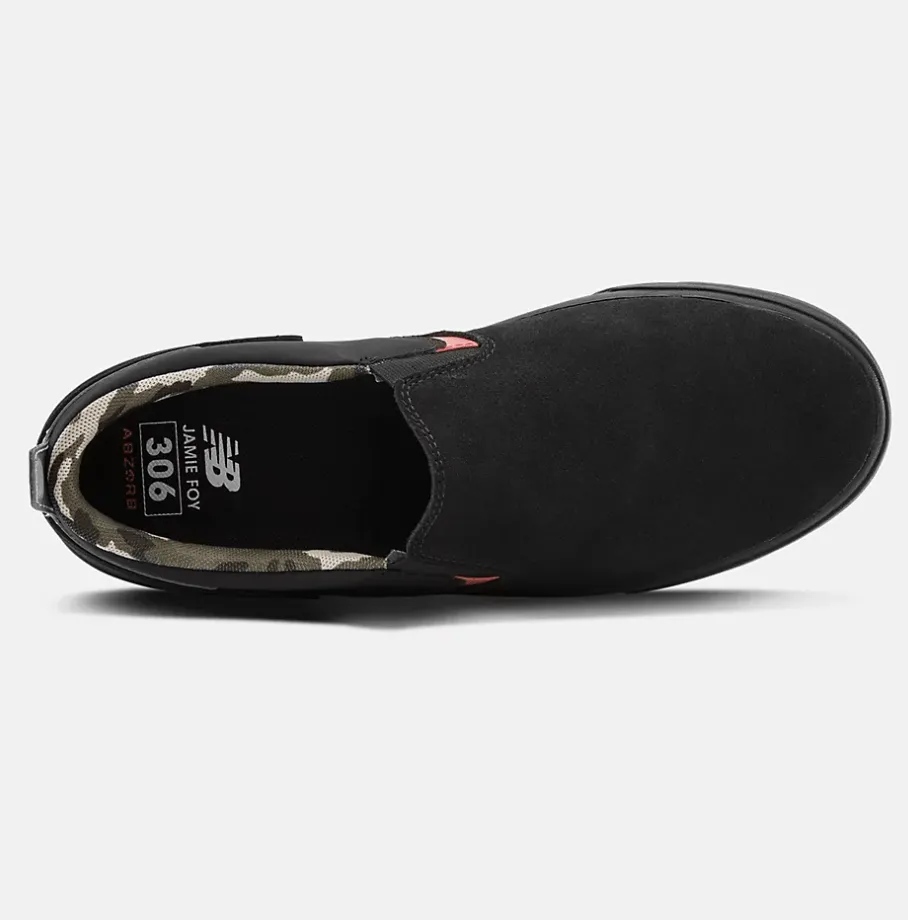 New Balance Numeric 306 V1 Jamie Foy Slip On Black with Orange