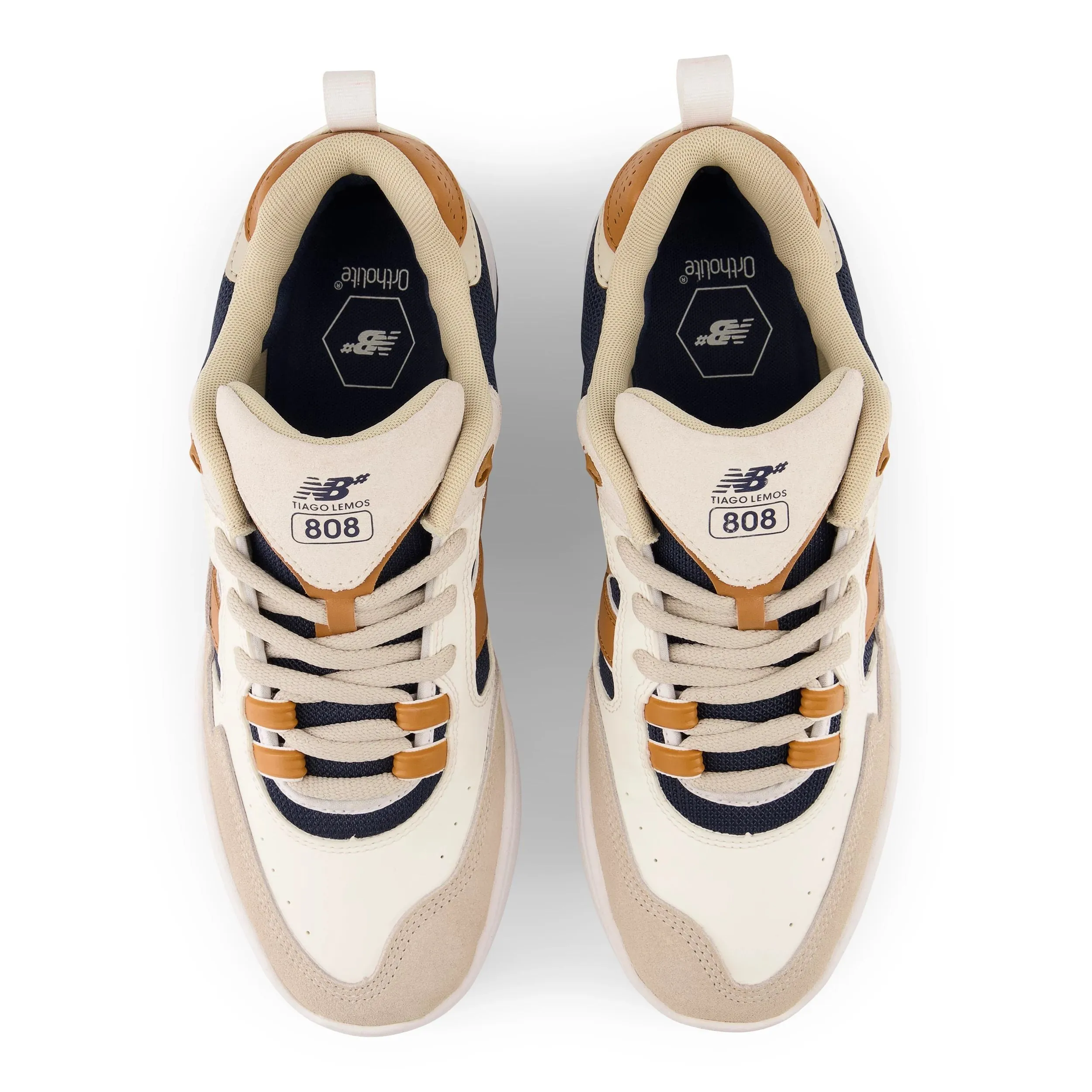 New Balance Numeric 808 Tiago Lemos Skateboard Shoe - Tan/Navy