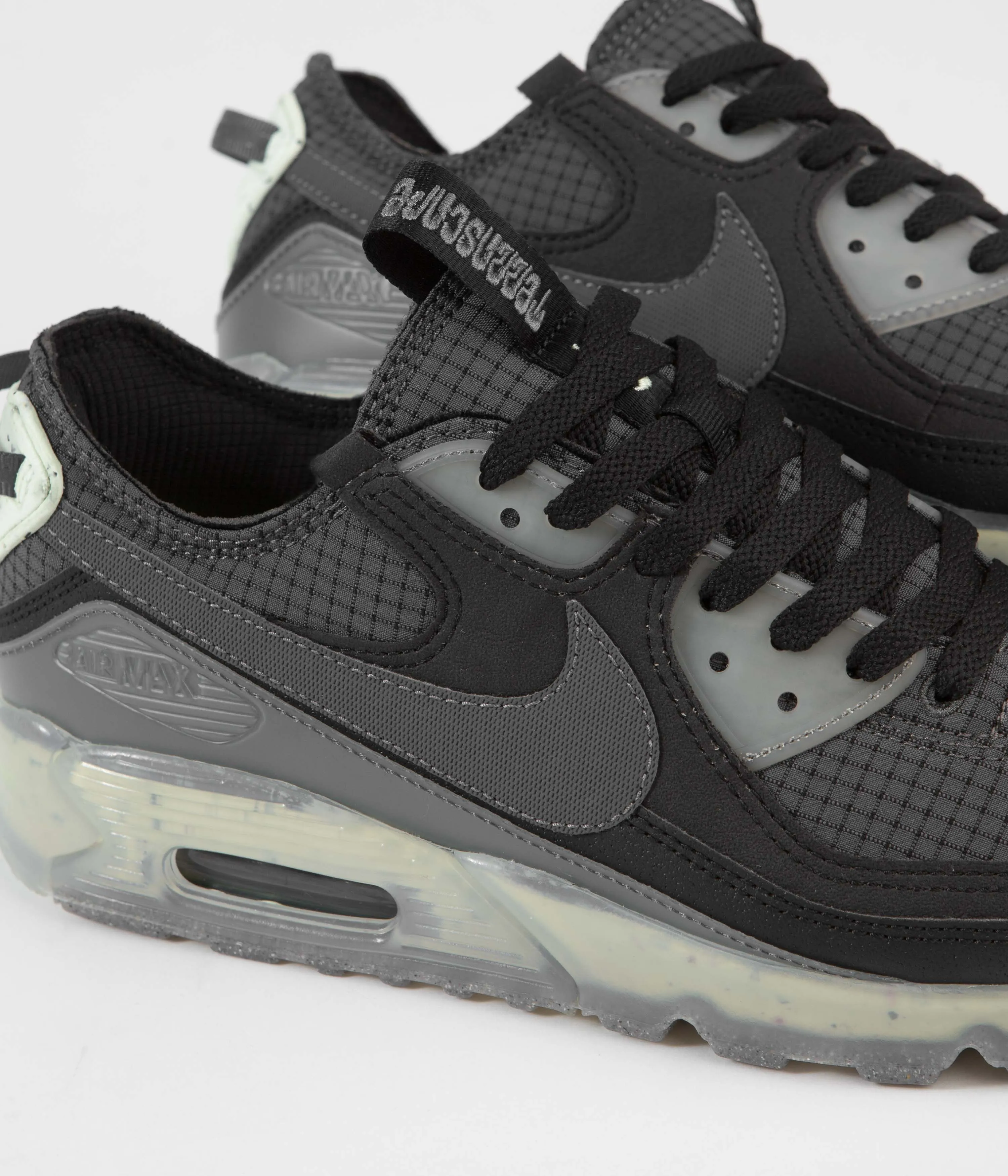 Nike Air Max Terrascape 90 Shoes - Black / Dark Grey - Lime Ice - Anthracite
