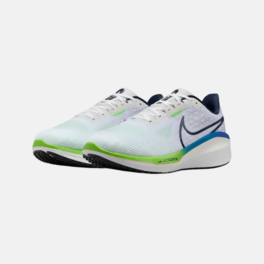 Nike Vomero 17 Men's Road Running Shoes -White/Platinum Tint/Racer Blue/Thunder Blue