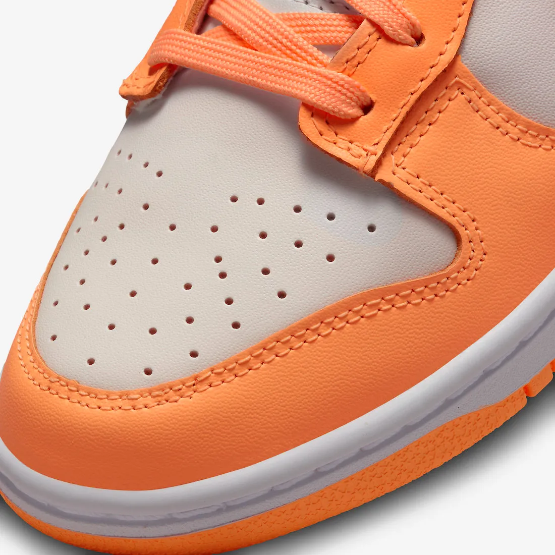 Nike Women's Dunk Low Shoes - Peach Cream / White / Orange