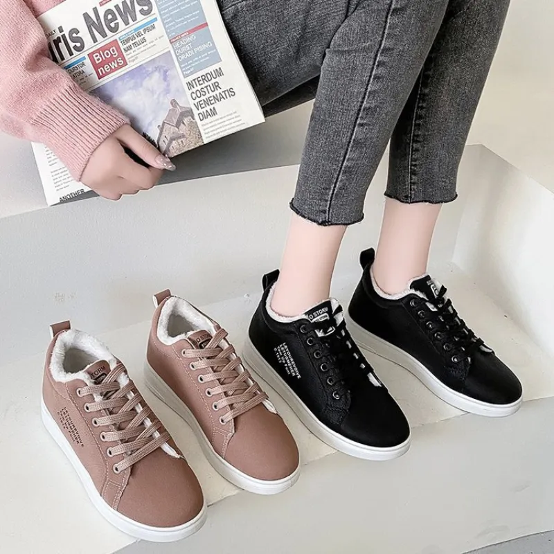 OCW Women Orthopedic Boots Short Warm Plush Lace up Ankle Boots
