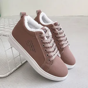OCW Women Orthopedic Boots Short Warm Plush Lace up Ankle Boots
