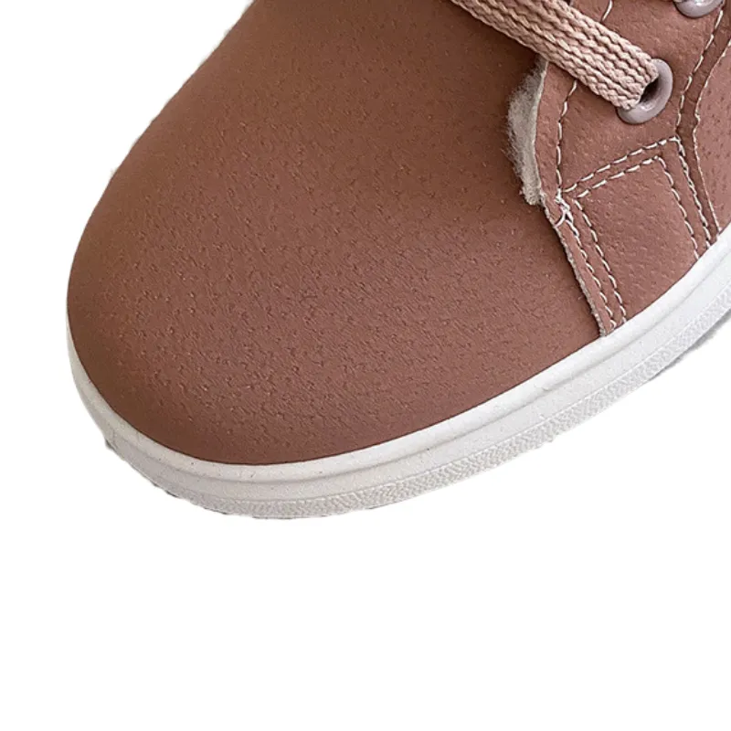 OCW Women Orthopedic Boots Short Warm Plush Lace up Ankle Boots