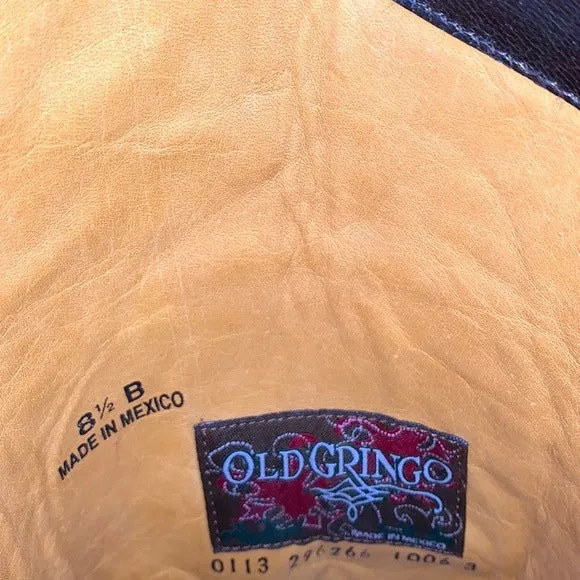 OLD GRINGO Harness Floral Tall Knee High Biker Moto Cowgirl Cowboy Western Boots