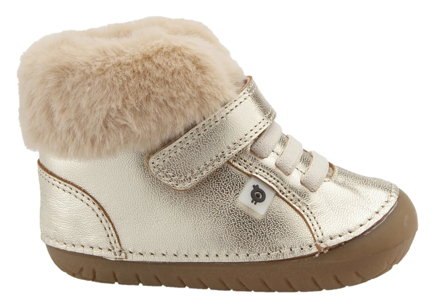 Old Soles Girl's and Boy's Flake Pave Sneaker Booties - Gold