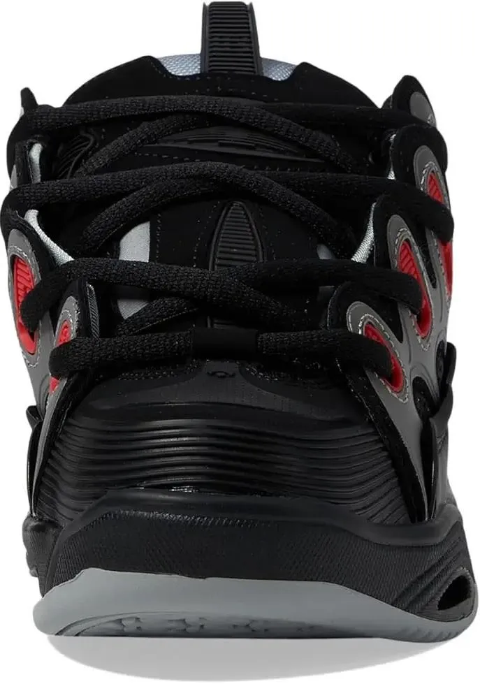 Osiris D3 2001 Black Light Grey Red Mens Skate Trainers Shoes