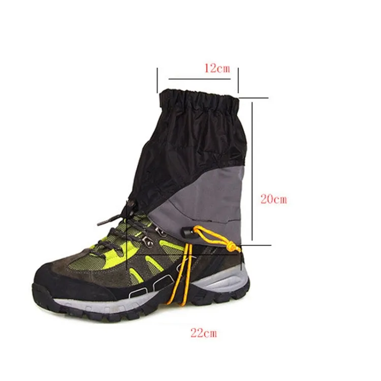 Outdoor Dust-Proof and Dirt-Proof Foot Cover Lightweight Silicone-Coated Nylon Waterproof Snow Cover(Classic Black)