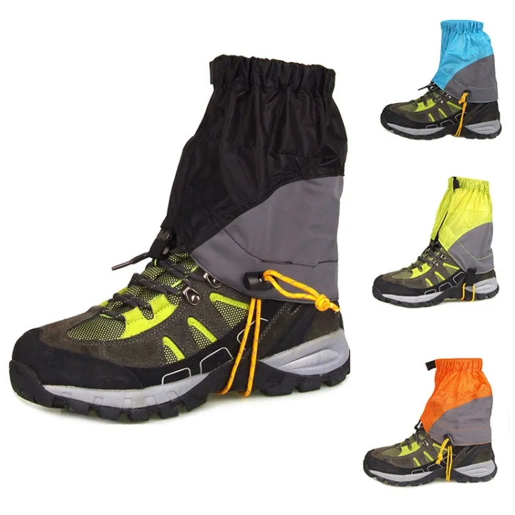 Outdoor Dust-Proof and Dirt-Proof Foot Cover Lightweight Silicone-Coated Nylon Waterproof Snow Cover(Classic Black)