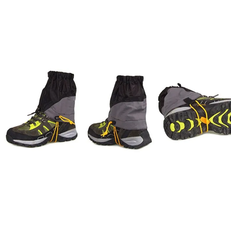 Outdoor Dust-Proof and Dirt-Proof Foot Cover Lightweight Silicone-Coated Nylon Waterproof Snow Cover(Classic Black)