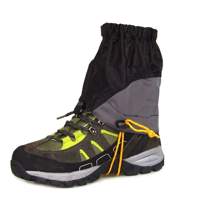 Outdoor Dust-Proof and Dirt-Proof Foot Cover Lightweight Silicone-Coated Nylon Waterproof Snow Cover(Classic Black)
