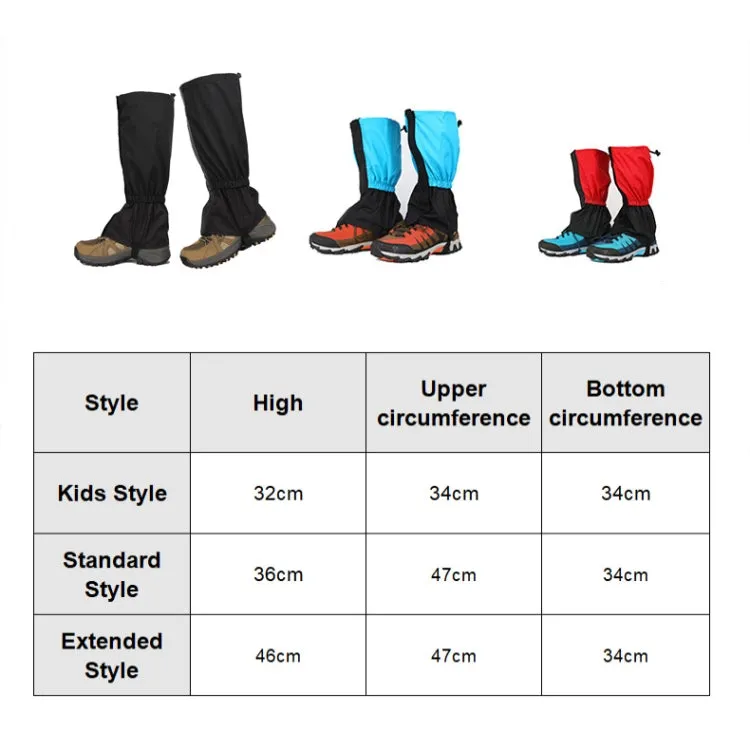 Outdoor Snow Desert Sand-proof Waterproof Foot Cover, Spec: Extended (Royal Blue)