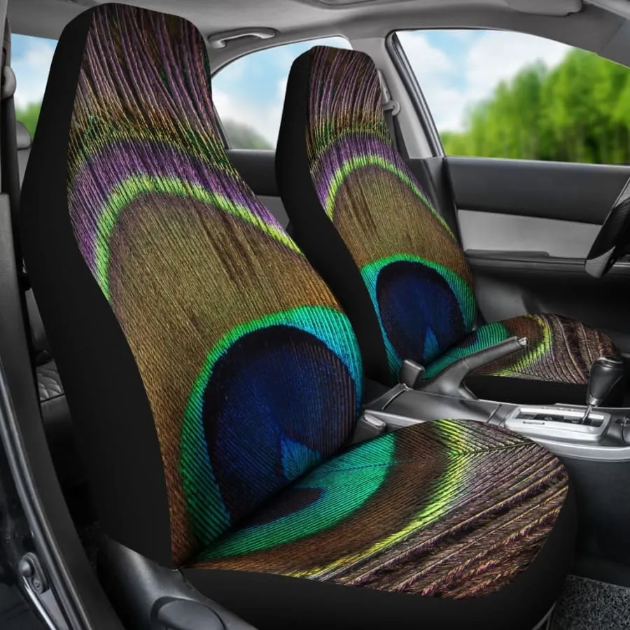 Peacock Car Seat Covers | Seat Covers 2pcs