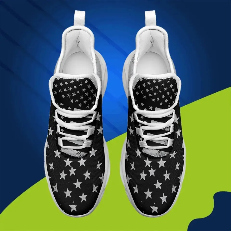 Personalized company gifts, personalized company gifts MaxSoul-B03011 Custom Max Soul American Flag, USA Flag Sneakers Max Soul, Shoes, Printed Shoes