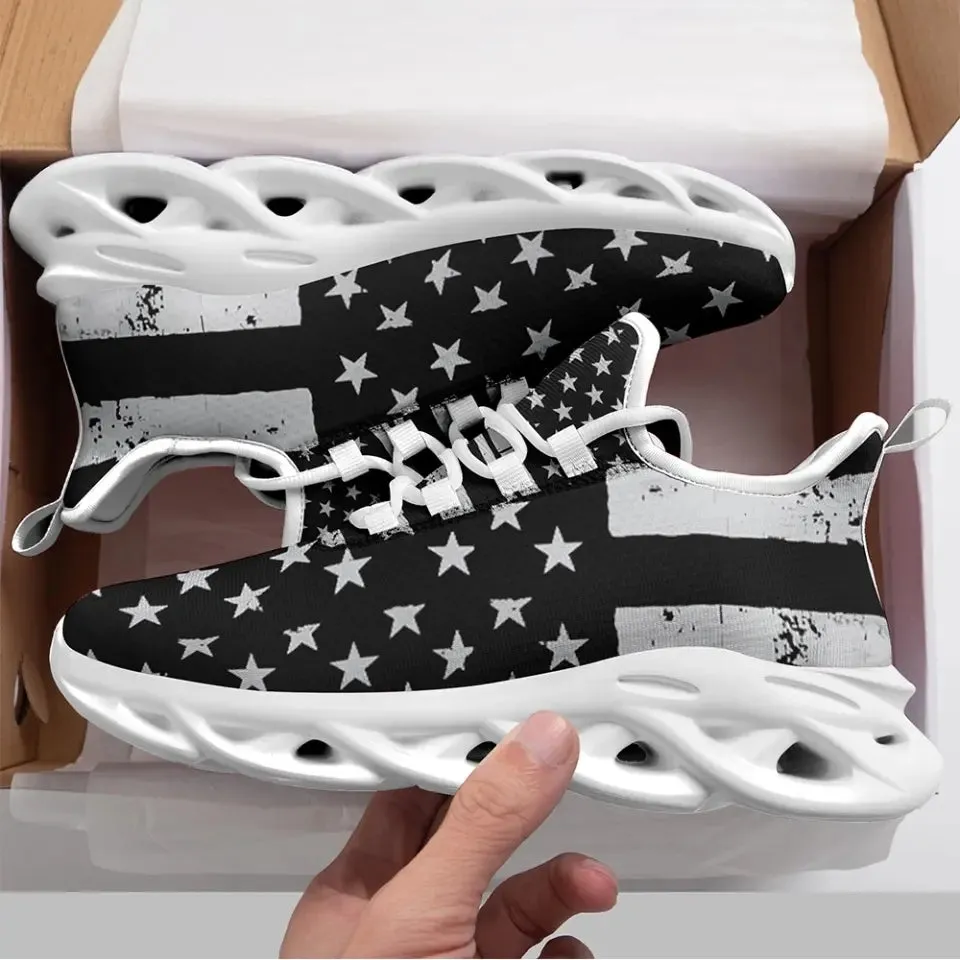 Personalized company gifts, personalized company gifts MaxSoul-B03011 Custom Max Soul American Flag, USA Flag Sneakers Max Soul, Shoes, Printed Shoes