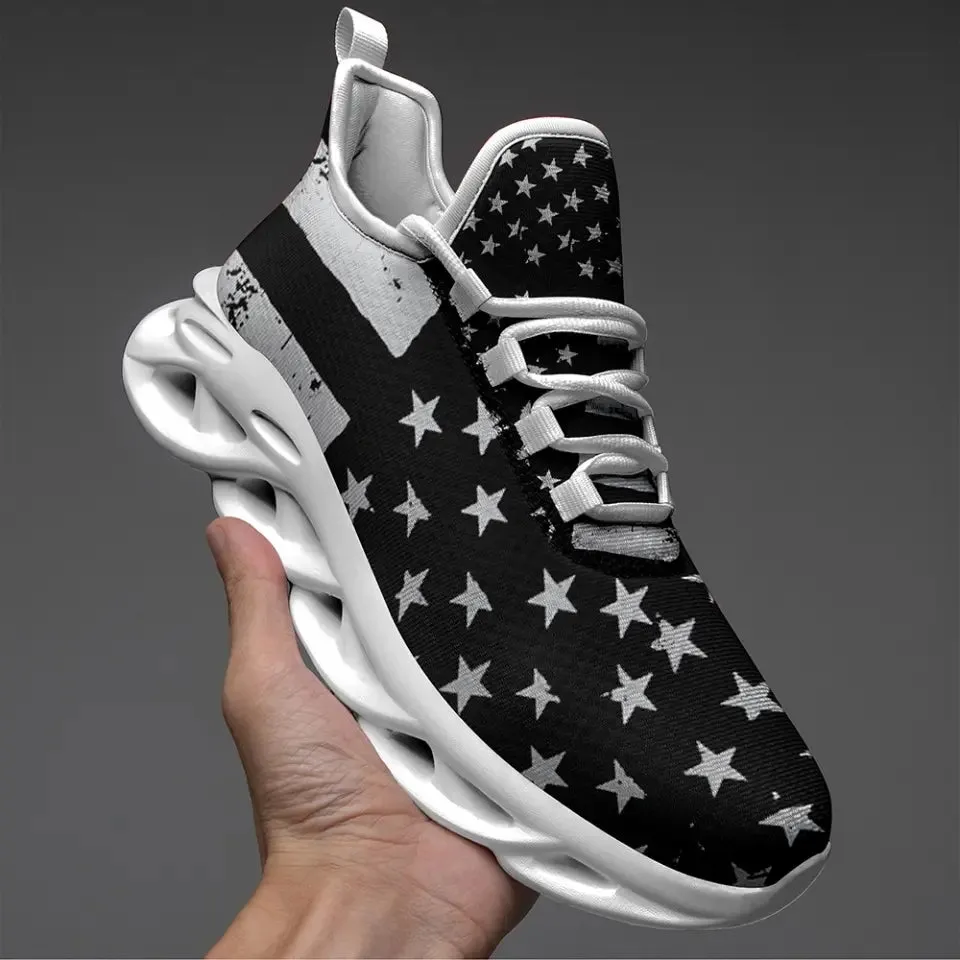 Personalized company gifts, personalized company gifts MaxSoul-B03011 Custom Max Soul American Flag, USA Flag Sneakers Max Soul, Shoes, Printed Shoes